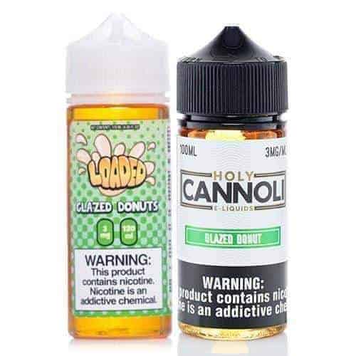 Loaded Eliquid & Holy Cannoli Glazed Donut 2 Pack Ejuice Bundle